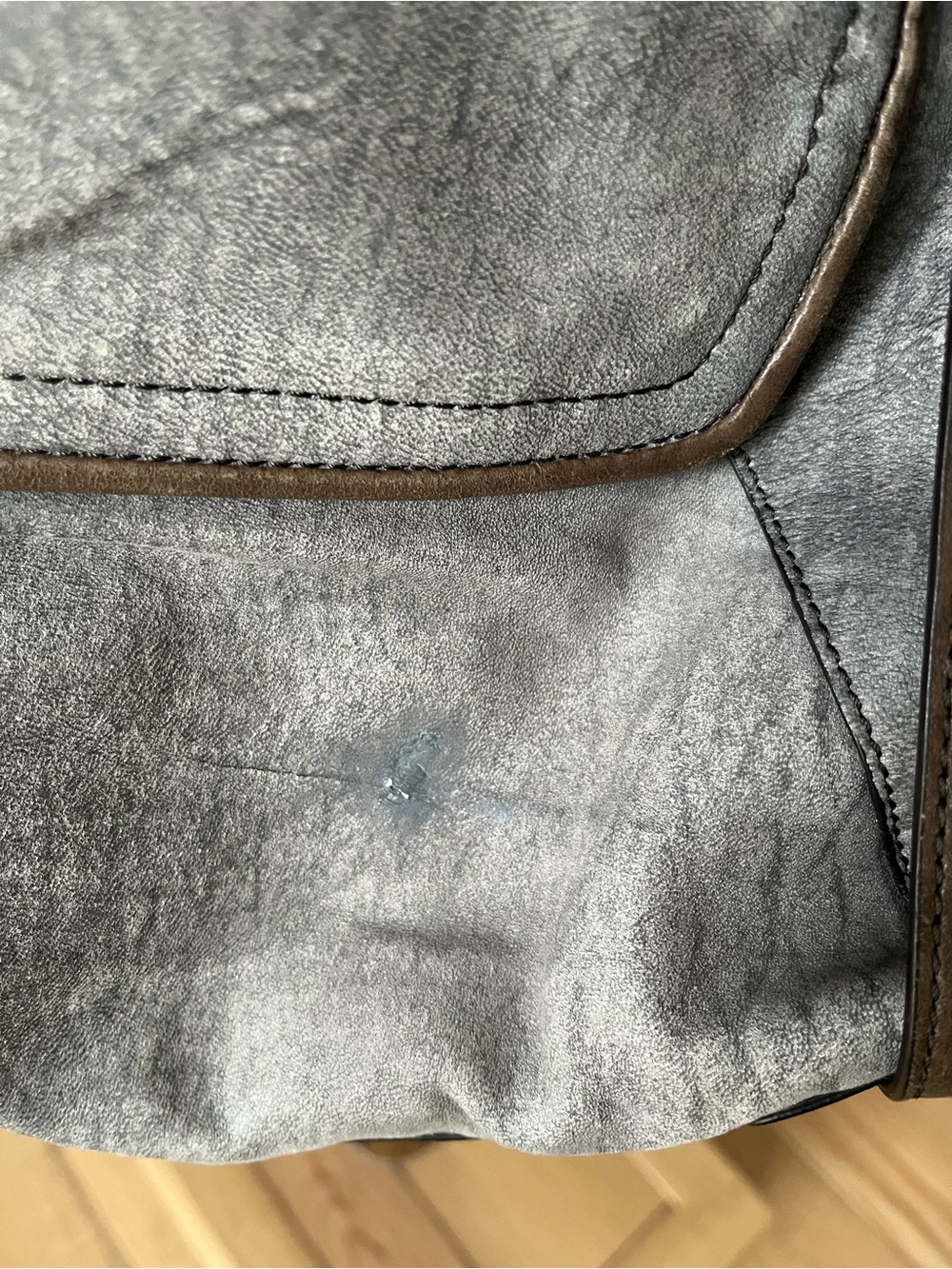 Kooba Gray Slouchy Hobo Shoulder Bag. Dust bag included. - Picture 5 of 6
